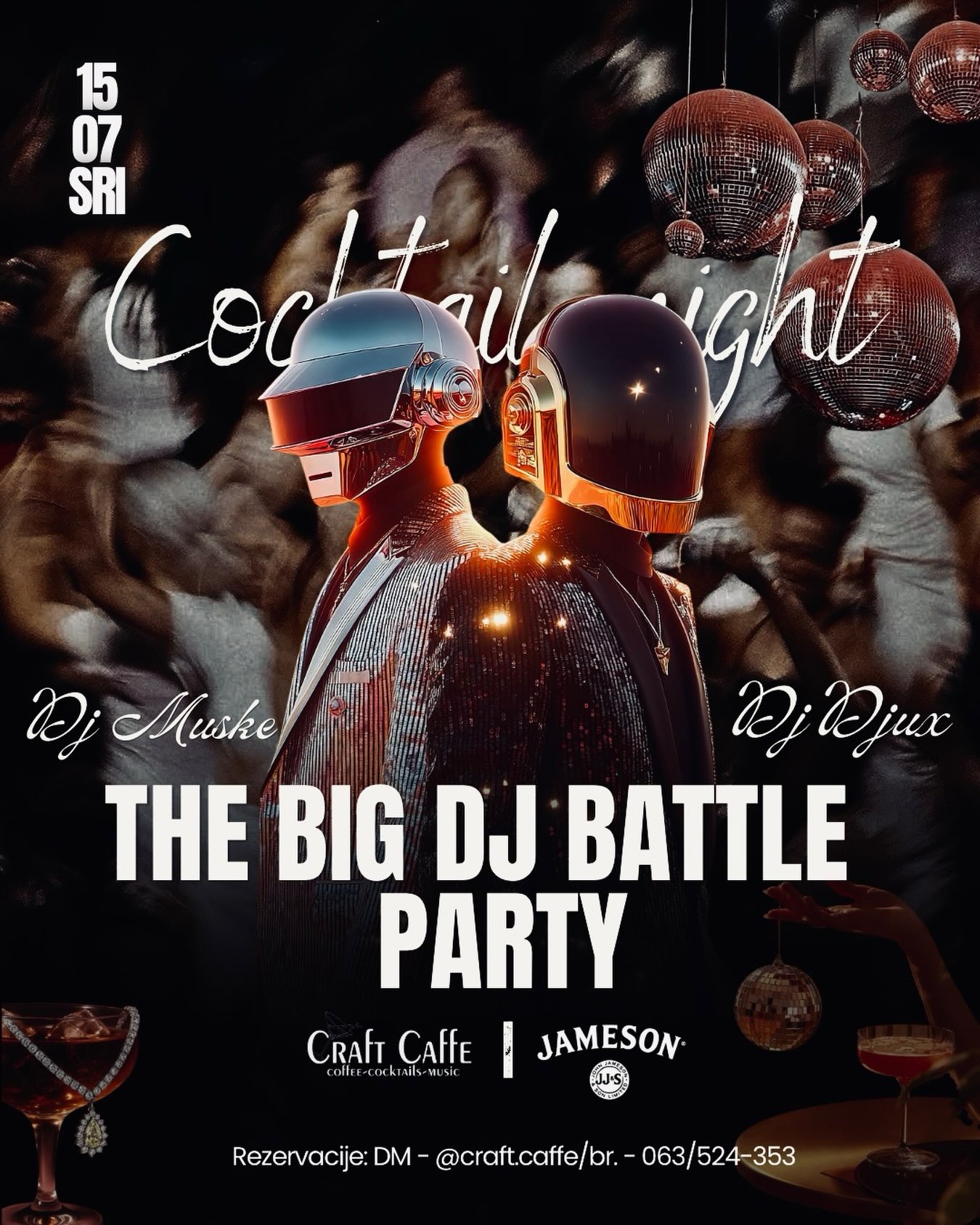 The Big DJ Battle Party at Craft Caffe – DJ Djux vs. Ivan Musulin