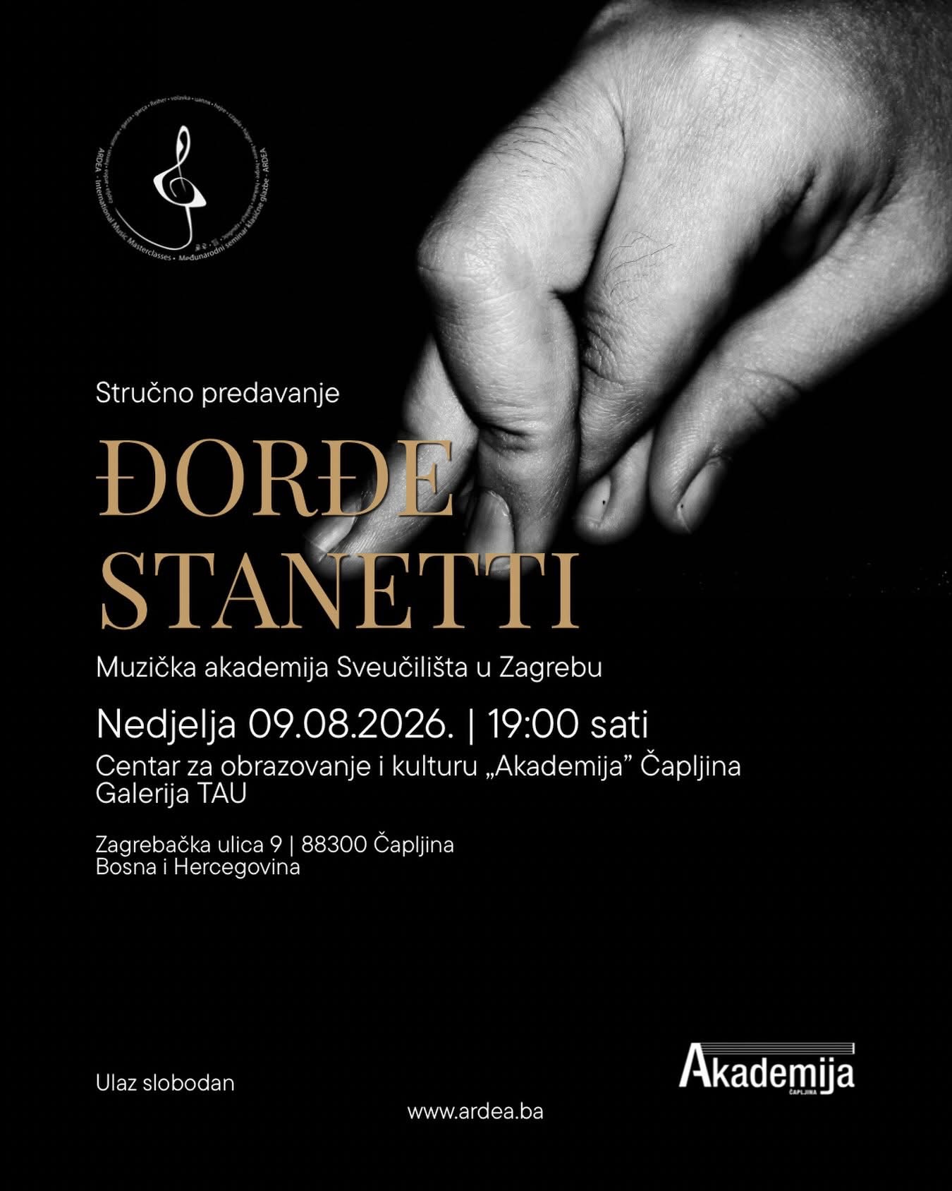 Expert lecture by Đorđe Stanetti in Čapljina
